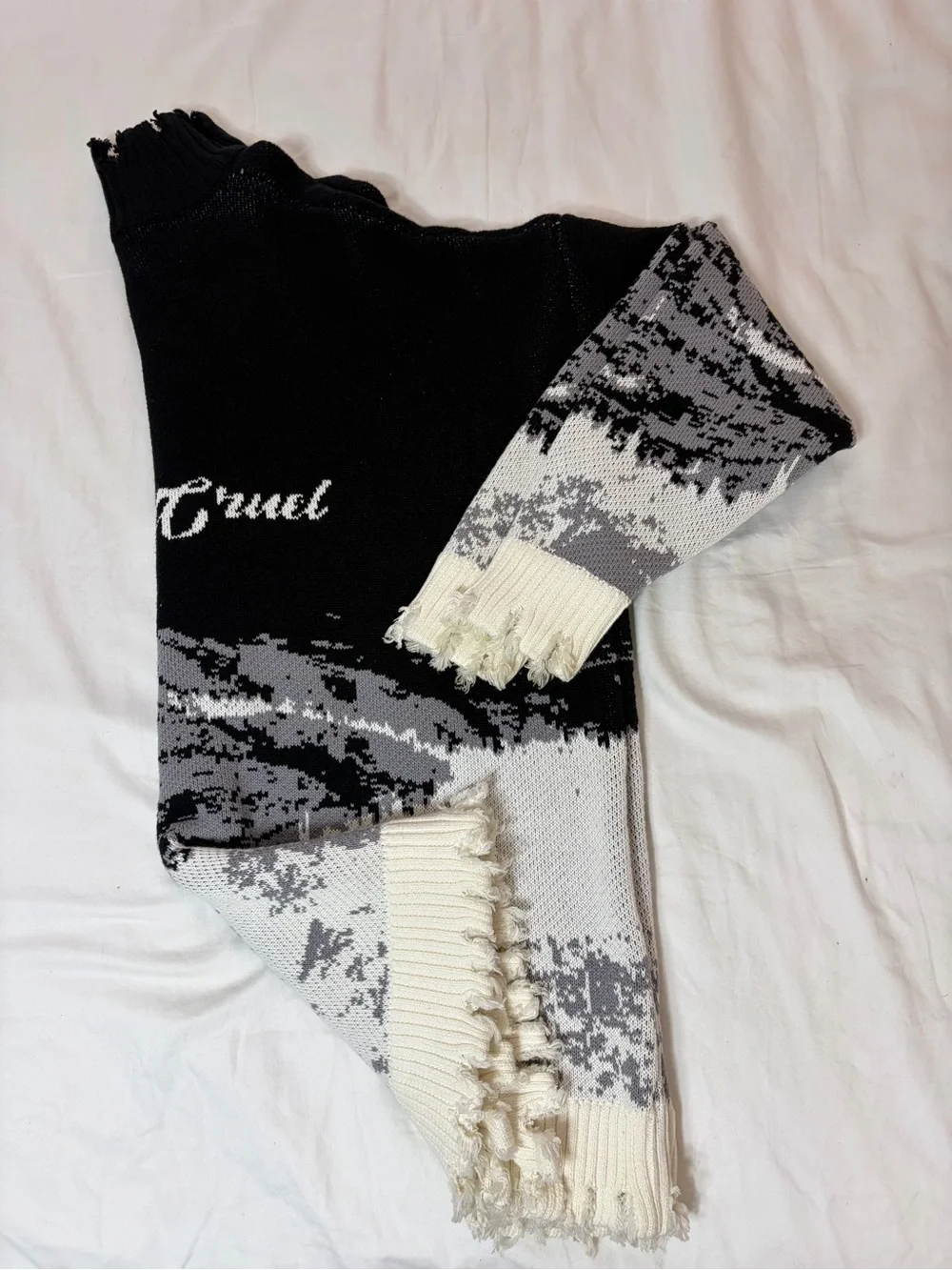 Black & Gray Crewneck Sweater